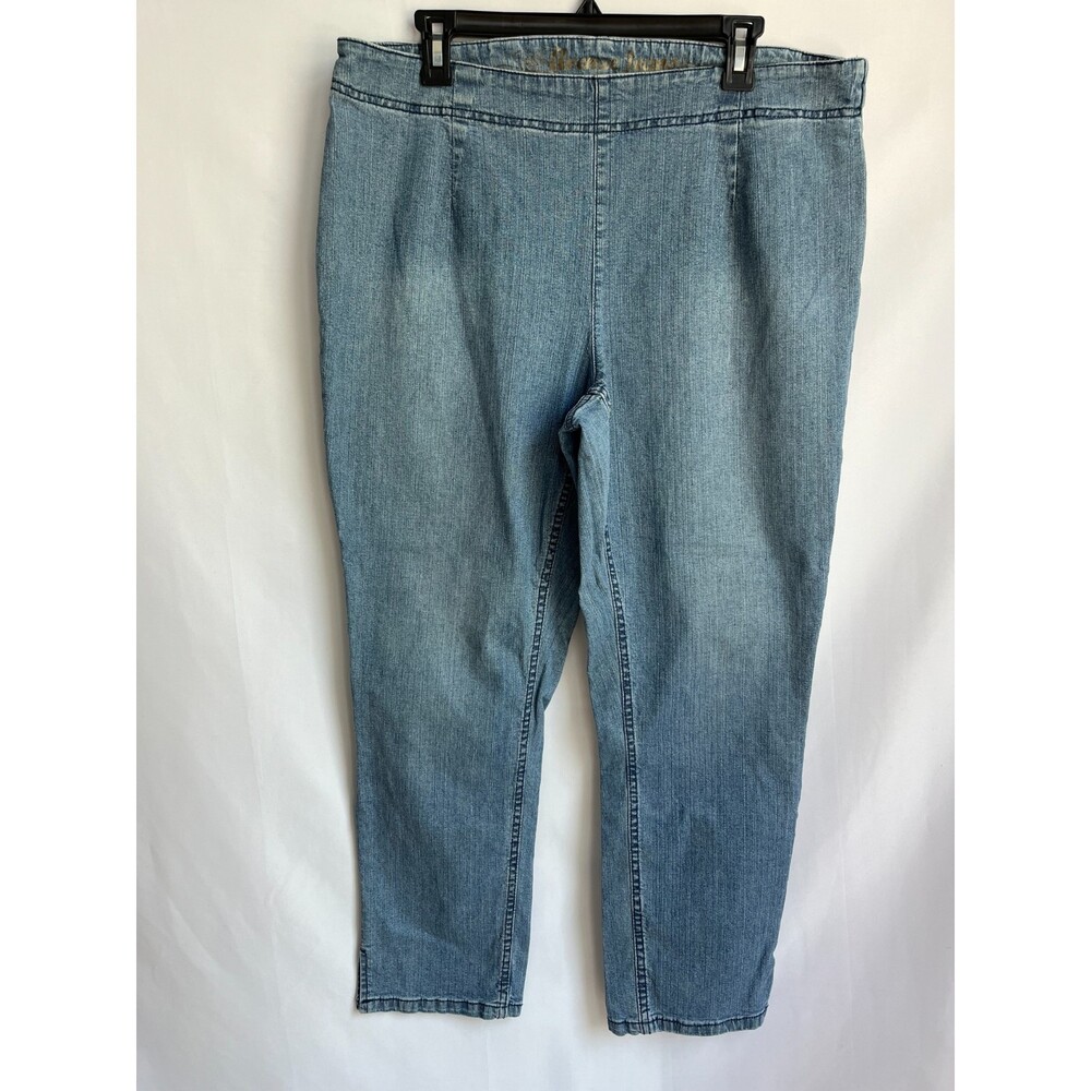 Avenue Y2K Denim Capri Cropped Jeans Plus Size 18 Retro 90s Grunge Medium Wash
